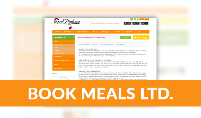 Online Meals & Food Service